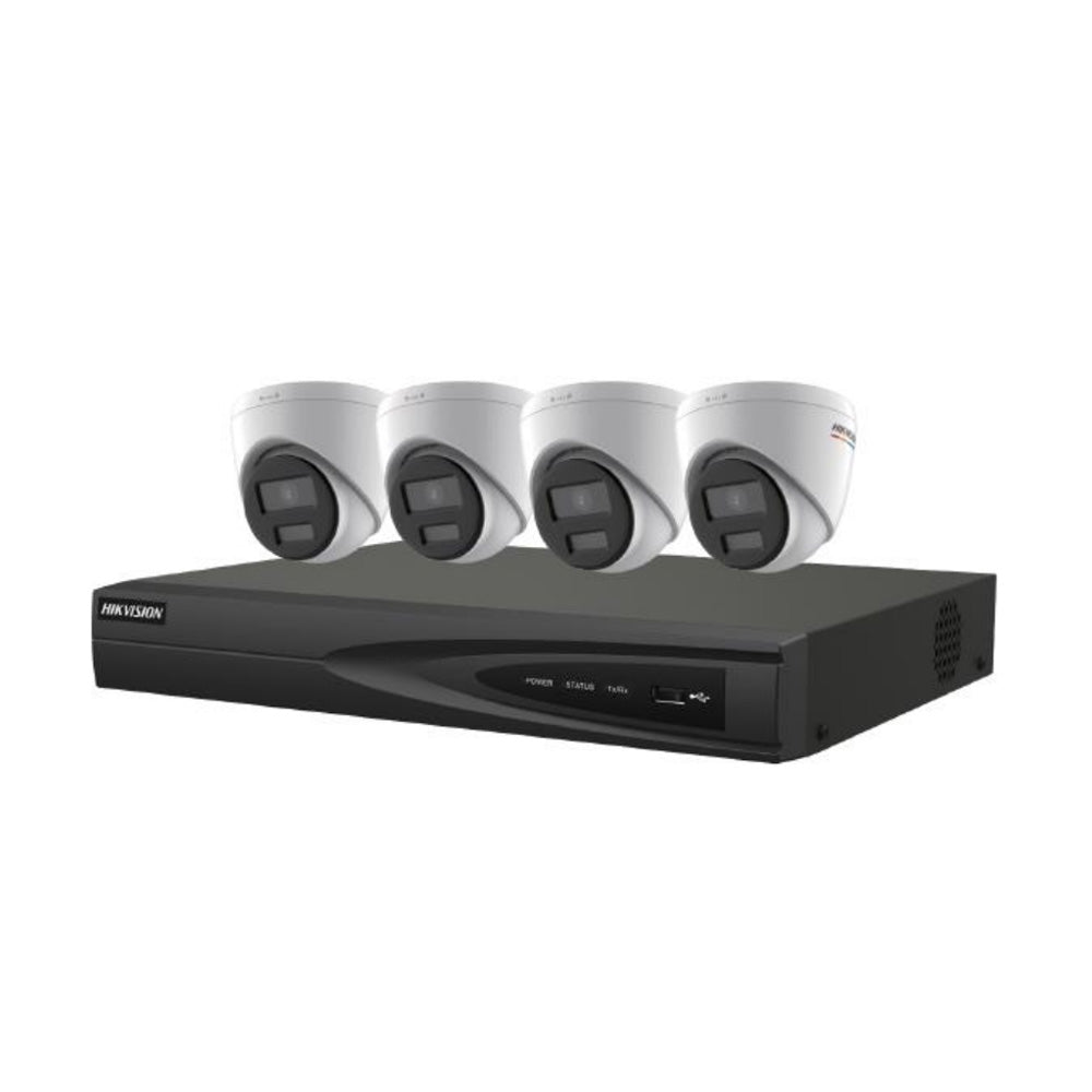 Hikvision IP Security Camera Kit 4 Channel 4K NVR with 4 x 4MP Turret Cameras EKI-K41T44 C