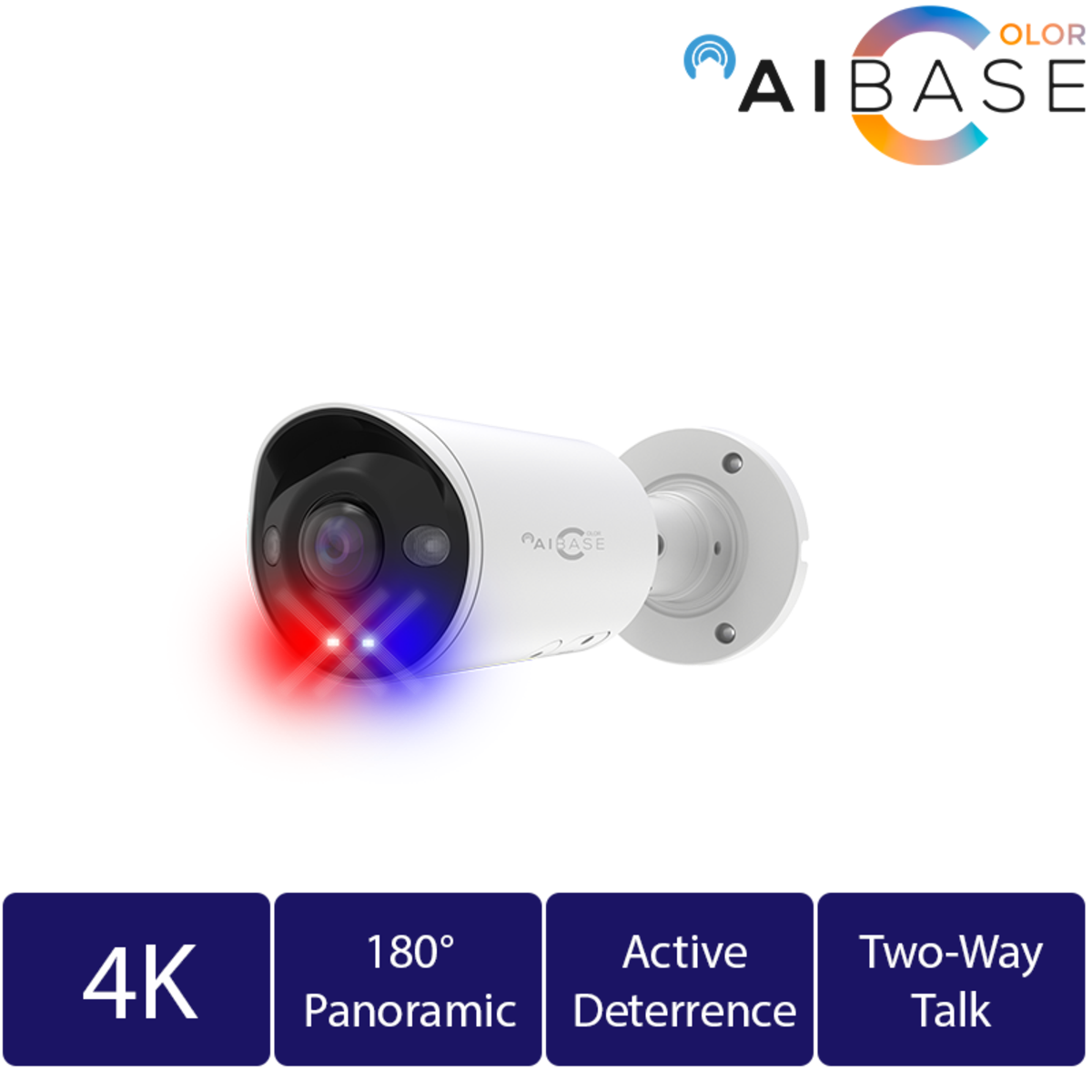 8MP AI Deterrence Panoramic View IP Bullet Camera (CAM-IP3058-180-PV-AI)