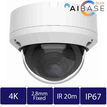 8MP AI Function Fixed Lens IP Dome (CAM-IP3338W-28-AI)