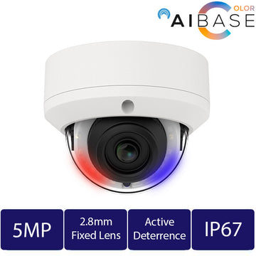 5MP Active Deterrence Full Color Fixed Lens IP Dome