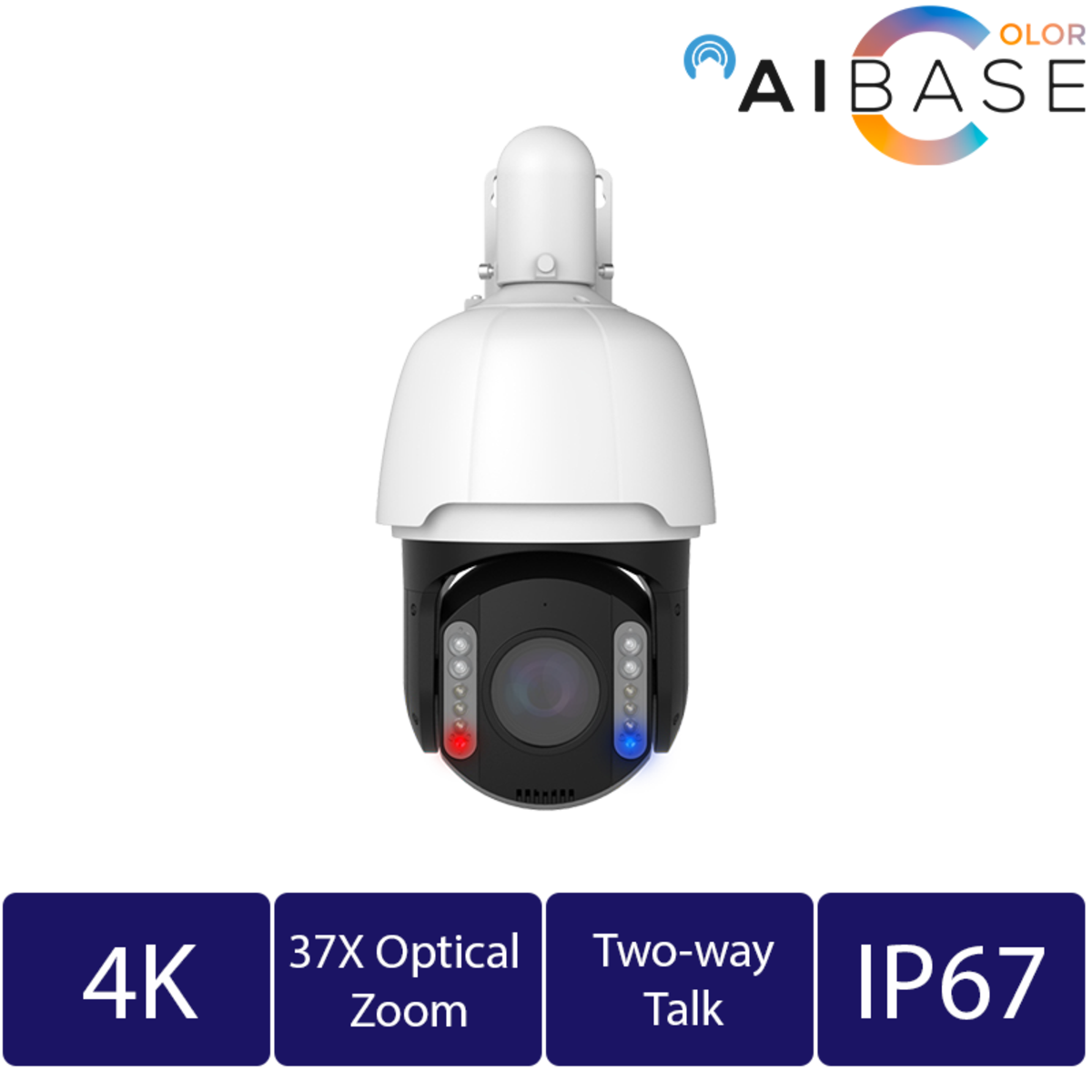 8MP 37X Zoom AI Active Deterrence PTZ Camera (CAM-IP3658-PV-37X-AI)