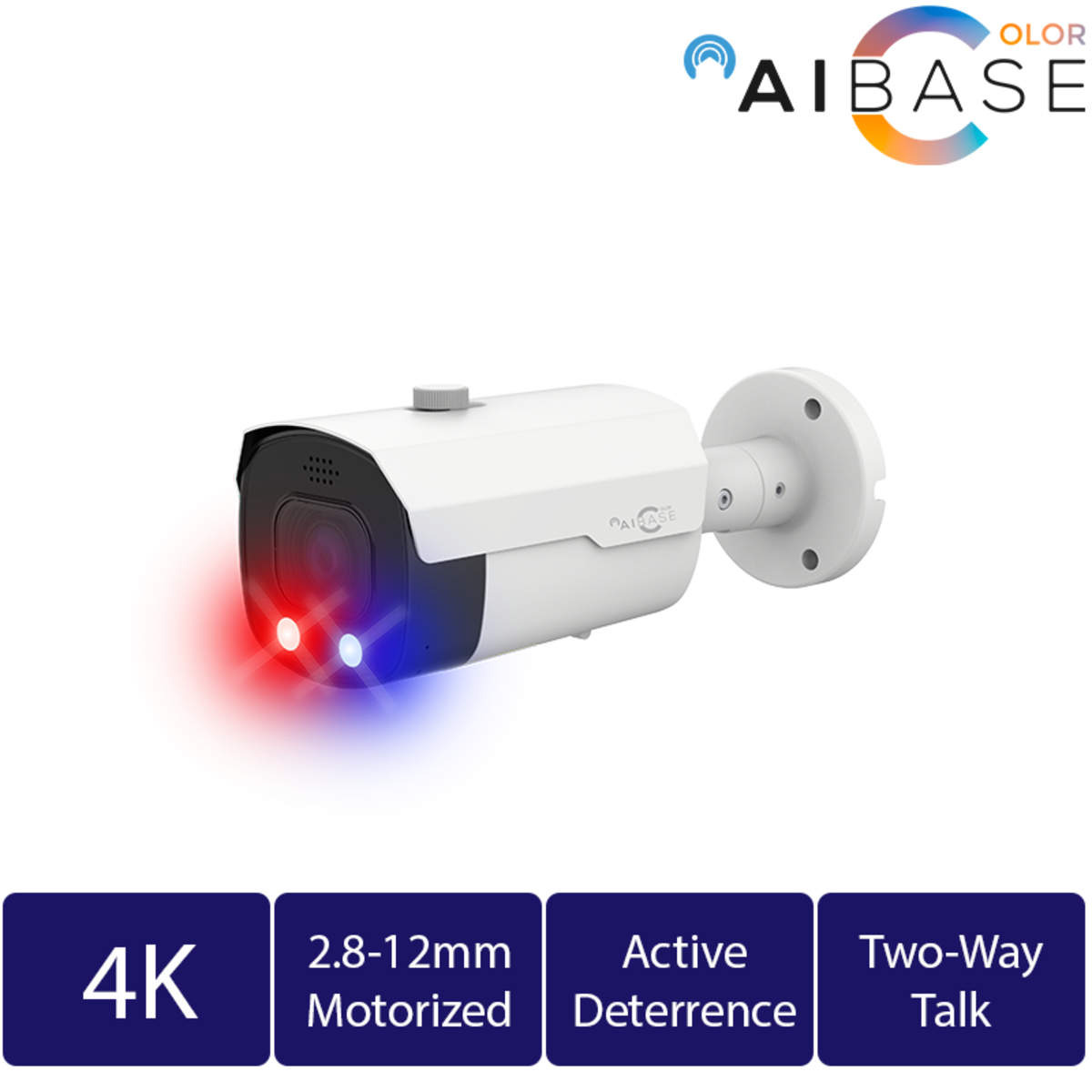 4K Active Deterrence Full Color Motorized IP Bullet
