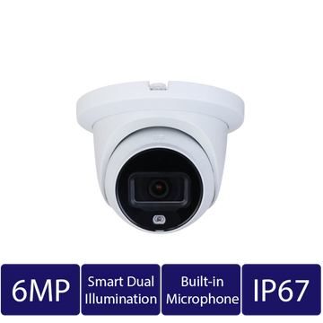 6MP Entry Smart Dual Light Fixed-focal Eyeball Network Camera (CAM-IP9116T-IL-28-S2)