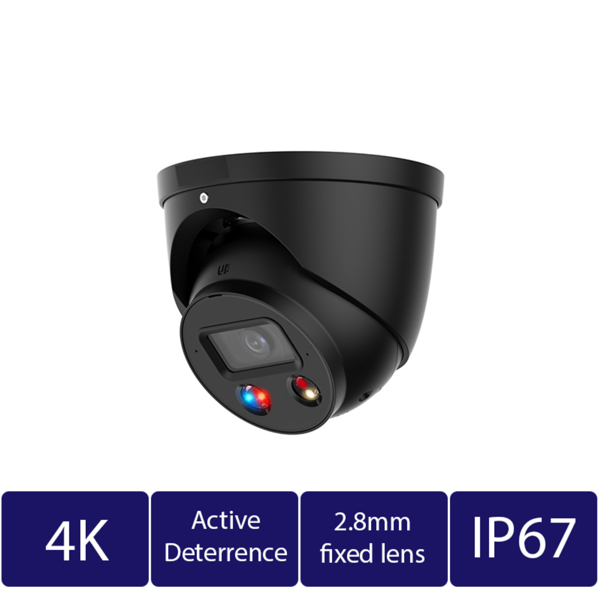 4K Smart Dual Light Active Deterrence Fixed-focal Eyeball Network Camera (CAM-IP9138HB-A-PV-28-AI)