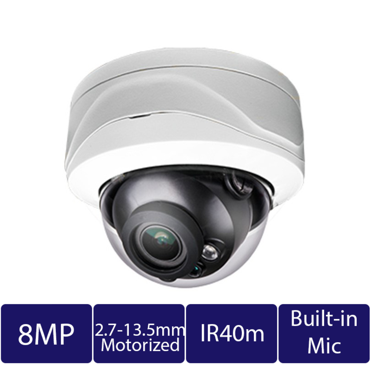 8MP IP Dome Motorized Camera CAM-IP9328E-Z-AI