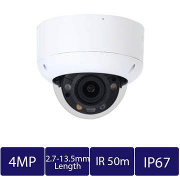 4MP Smart Dual Illumination Active Deterrence Vari-focal Dome Network Camera x(CAM-IP9334R-A-PV-Z-AI)