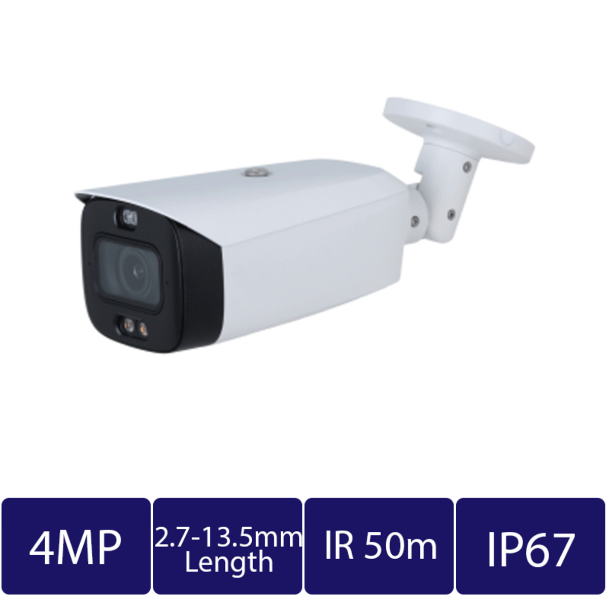 4MP Smart Dual Illumination Active Deterrence Vari-focal Bullet Network Camera (CAM-IP9734T-PV-Z-AI)
