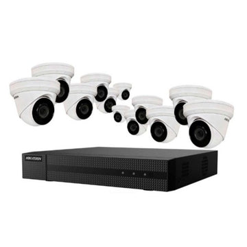 Hikvision EKI-K164T412 16 Channel 8MP/4K PoE NVR with 4TB HDD & 12 X 4MP Night Vision Turret Cameras Kit
