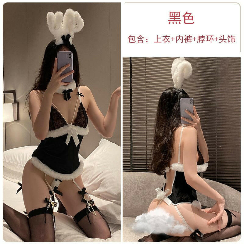 YY兔女郎丝绒连体衣免脱套装 - Premium 情趣内衣/套装 from GR - Just $29! Shop now at blissboxmall