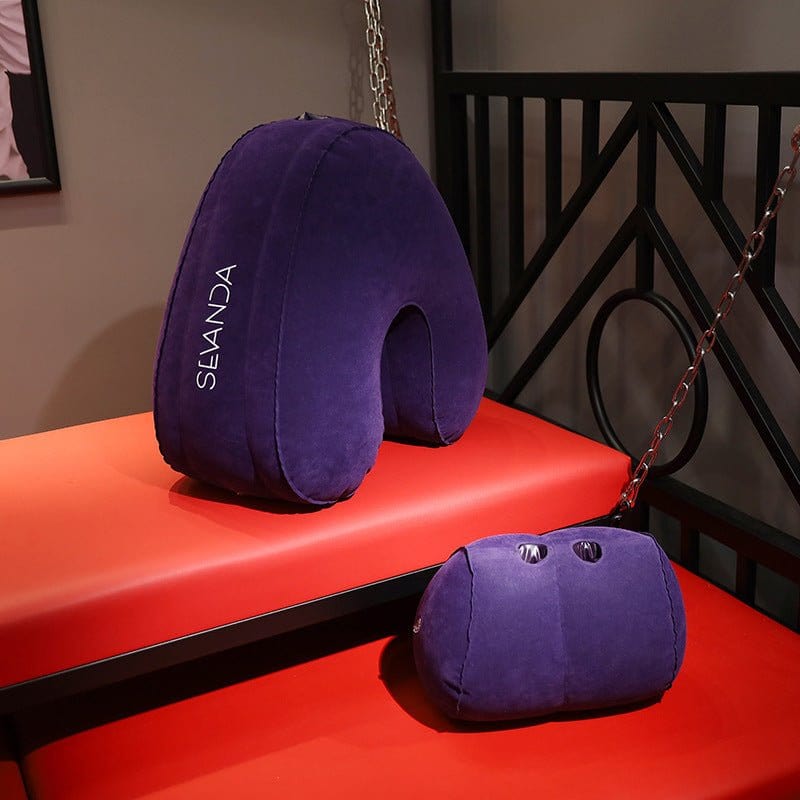 JG 情趣配件 紫色 U形自慰性爱枕充气性爱沙发