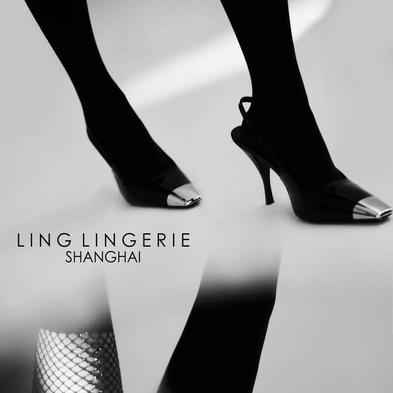 绫Lingerie 情趣丝袜 黑色 「绫」【镜】心之镜影 不对称个性洛丽塔天鹅绒过膝长筒袜