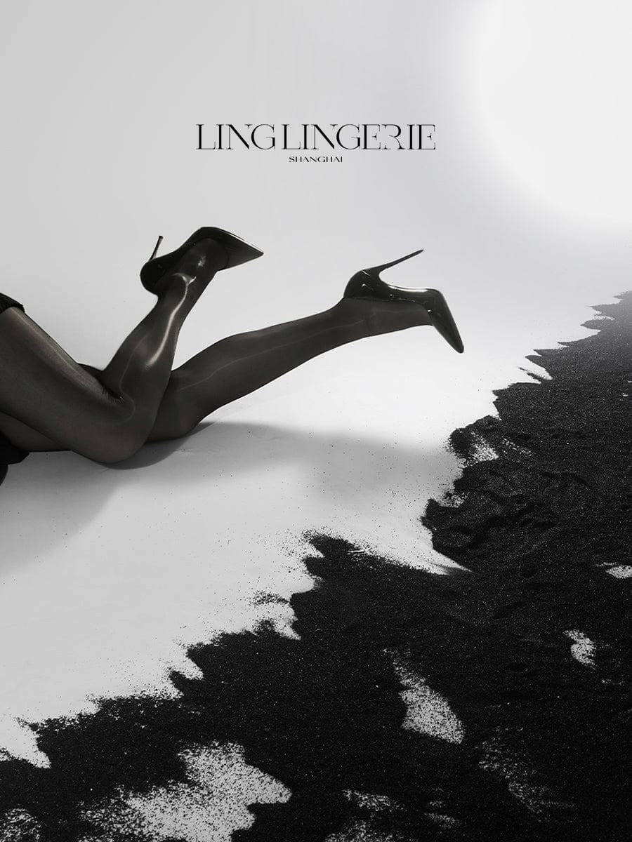 绫Lingerie 情趣丝袜 「绫」【琉光】-新品- 3D油亮性感黑丝超薄深裆无痕无缝丝袜连裤袜