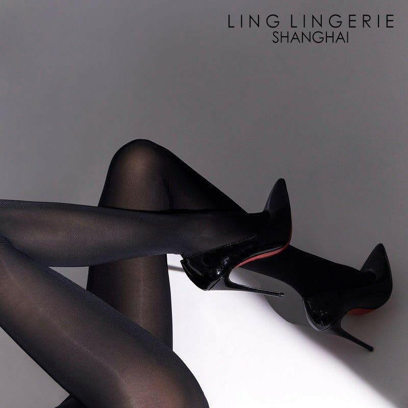 绫Lingerie 情趣丝袜 「绫」【悠】悠然温软 50D冬季无缝高腰美腿显瘦黑色连裤袜