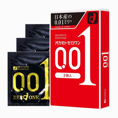 冈本OKAMOTO 避孕套 日本冈本0.01安全套3只装