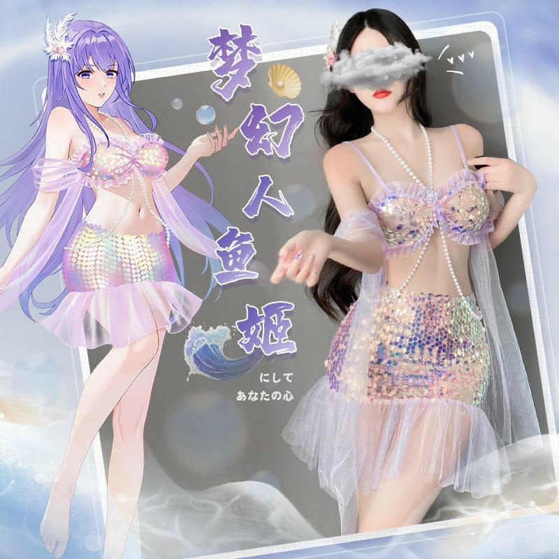 梦幻美人鱼姬珠链点缀套装 - blissboxmall