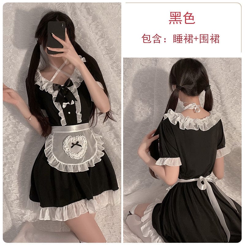 绑带围裙诱惑可爱女仆制服 - blissboxmall