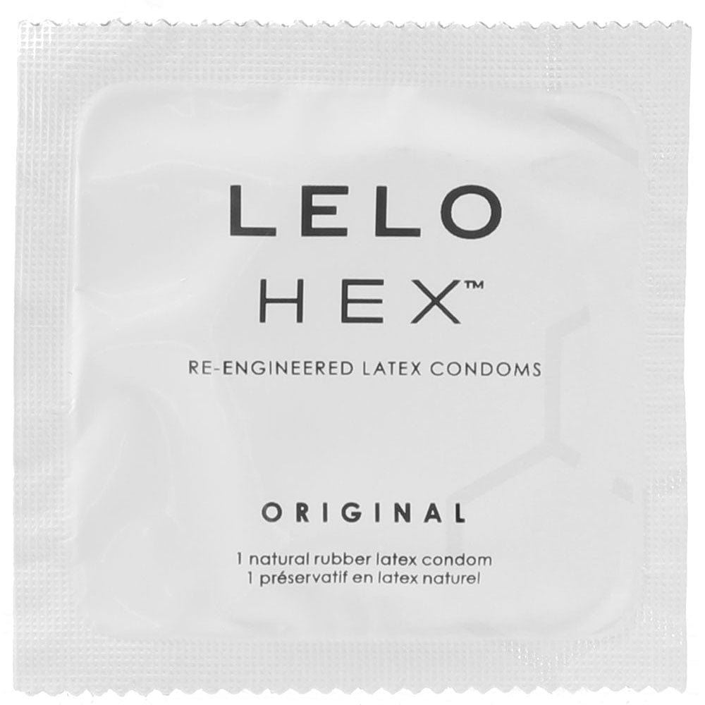 Lelo Hex 蜂窝纹避孕套 3只装 - blissboxmall